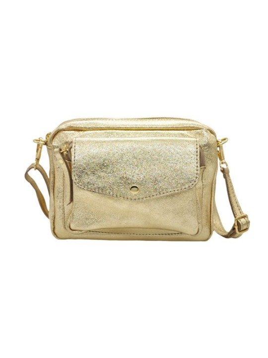 Soleil Chic Sac Bandoulière Rabat Or