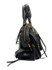 Soleil Chic Petit Sac Cuir Daisy Noir Irise
