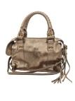 Soleil Chic Petit Sac Cuir Daisy Champagne Irise