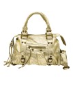 Soleil Chic Petit Sac Cuir Daisy Or