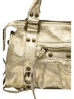 Soleil Chic Petit Sac Cuir Daisy Or