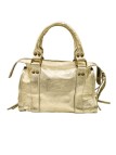 Soleil Chic Petit Sac Cuir Daisy Or