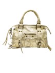 Soleil Chic Petit Sac Cuir Daisy Or