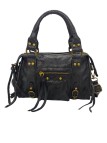 Soleil Chic Petit Sac Cuir Daisy Noir