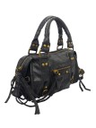 Soleil Chic Petit Sac Cuir Daisy Noir