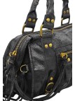 Soleil Chic Petit Sac Cuir Daisy Noir