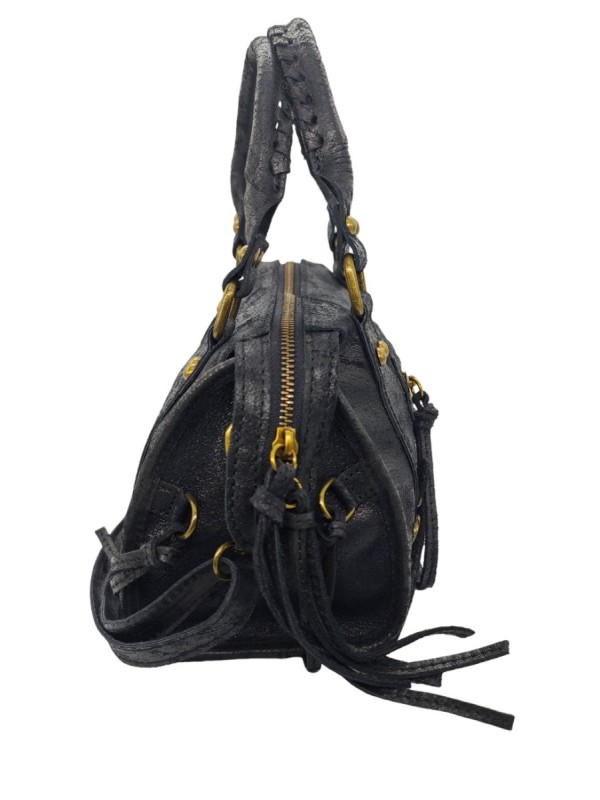 Soleil Chic Petit Sac Cuir Daisy Noir