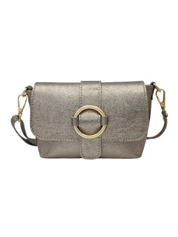 Soleil Chic Mini Sac bandoulière cuir Anneau Besace 166 Champagne