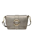 Soleil Chic Mini Sac bandoulière cuir Anneau Besace 166 Champagne