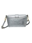 Soleil Chic Mini Sac bandoulière cuir Anneau Besace 166 Argent