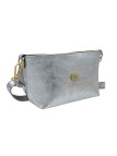 Soleil Chic Mini Sac bandoulière cuir Anneau Besace 166 Argent