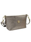 Soleil Chic Mini Sac bandoulière cuir Anneau Besace 166 Champagne