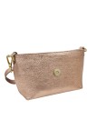 Soleil Chic Mini Sac bandoulière cuir Anneau Besace 166 Nude Irise