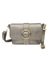 Soleil Chic Mini Sac bandoulière cuir Anneau Besace 166 Champagne