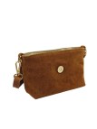 Soleil Chic Mini Sac bandoulière cuir Anneau Besace 166 Daim Camel