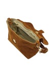 Soleil Chic Mini Sac bandoulière cuir Anneau Besace 166 Daim Camel