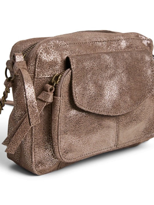 PIECES PCNAINA LEATHER CROSS BODY FC NOOS Bags 17063358 Taupe Gray Snow