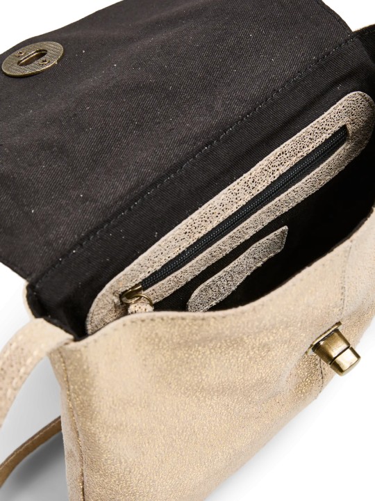 PCTOTALLY LARGE LEATHER PARTY BAG 17138919 Gold Snow