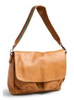 PIECES 17163620 PCBENNA DAILY BAG Cognac Braided strap