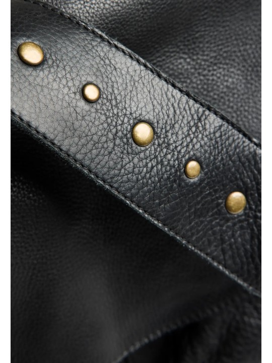 PIECES 17163620 PCBENNA DAILY BAG Black Studs