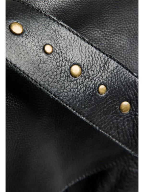 PIECES 17163620 PCBENNA DAILY BAG Black Studs