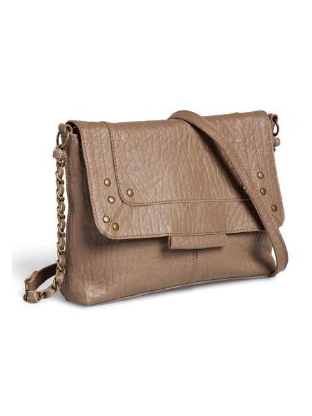 PIECES PCFELIZIA LEATHER CROSS BODY FC Bags 17116820 Taupe Gray_Bubble
