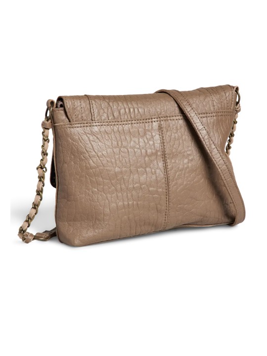 PIECES PCFELIZIA LEATHER CROSS BODY FC Bags 17116820 Taupe Gray_Bubble