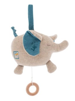 Moulin Roty - Poupée musique éléphant Sous mon baobab