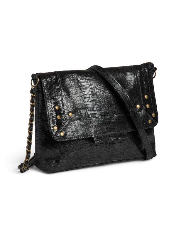 PIECES PCFELIZIA LEATHER CROSS BODY FC Bags 17116820 Black Snake