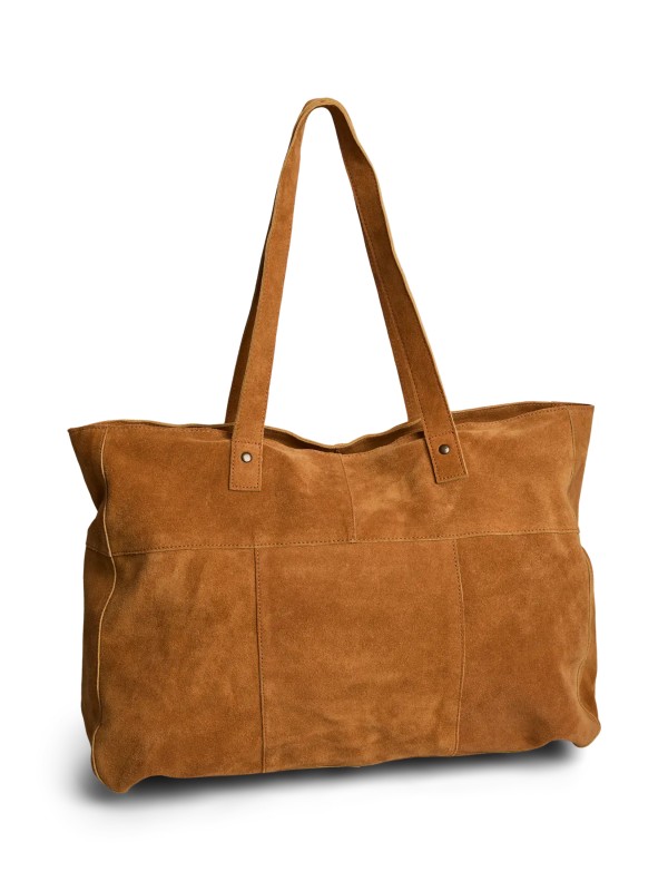 PIECES PCBEA LEATHER TRAVEL BAG FC 17164582 Cognac