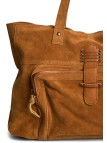 PIECES PCBEA LEATHER TRAVEL BAG FC 17164582 Cognac