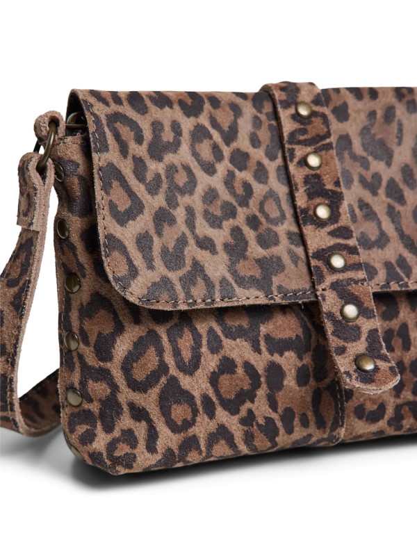 PCARIANA LEATHER CROSS BOBY BAG 17166671 Taupe Gray_Leo