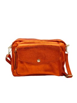 Soleil Chic Sac Bandoulière Rabat Corail Irise