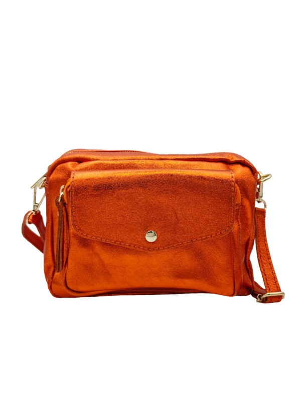 Soleil Chic Sac Bandoulière Rabat Corail Irise