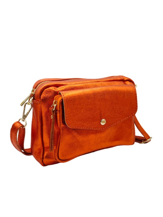 Soleil Chic Sac Bandoulière Rabat Corail Irise