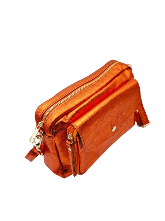 Soleil Chic Sac Bandoulière Rabat Corail Irise