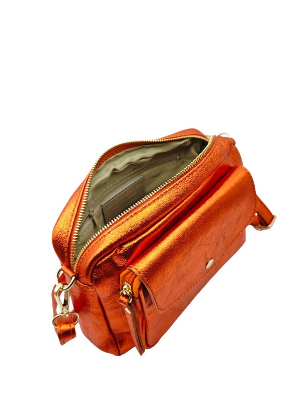 Soleil Chic Sac Bandoulière Rabat Corail Irise