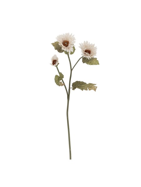 Bloomingville Chrysantemum Tige, Blanc, Fleurs artificielles
