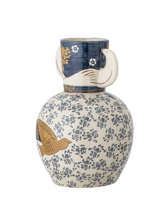 Bloomingville Hezha Vase, Bleu, Grès