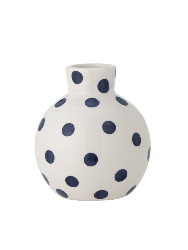 Bloomingville Fian Vase, Bleu, Céramique