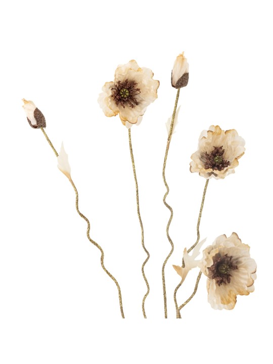 Bloomingville Poppy Tige, Nature, Fleurs artificielles