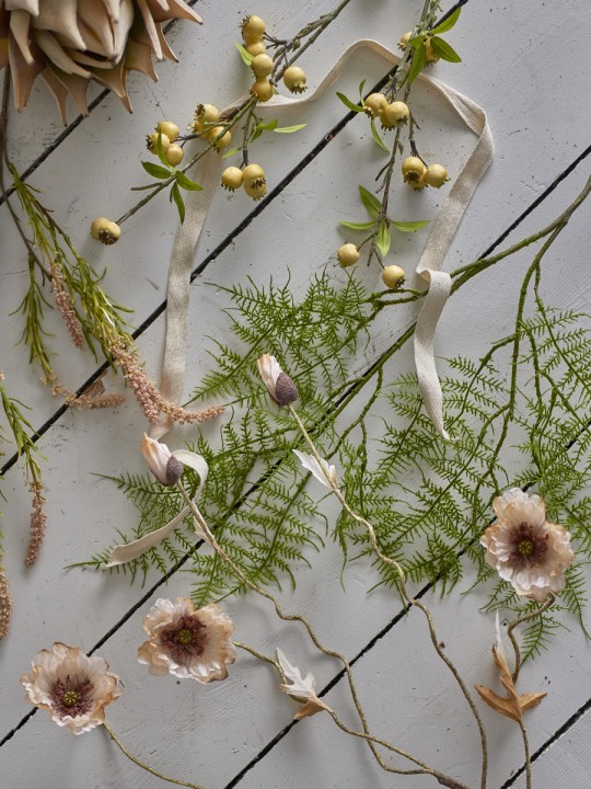 Bloomingville Poppy Tige, Nature, Fleurs artificielles