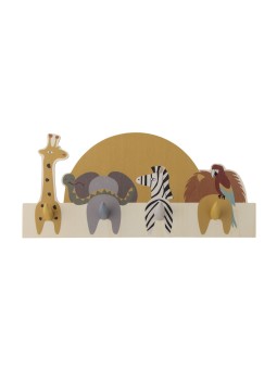 Bloomingville Mallen Porte-manteaux, Multicolore, FSC®100% Plywood