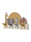 Bloomingville Mallen Porte-manteaux, Multicolore, FSC®100% Plywood