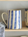 Bloomingville Begonia Mug, Bleu, Grès