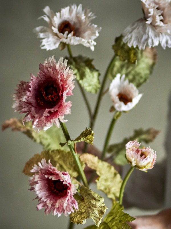 Bloomingville Chrysantemum Tige, Rose, Fleurs artificielles