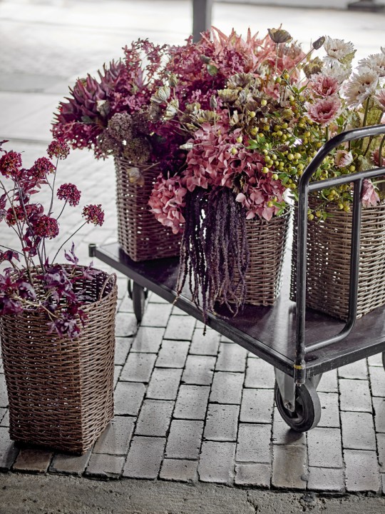Bloomingville Chrysantemum Tige, Rose, Fleurs artificielles