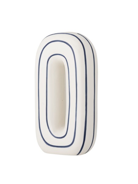 Bloomingville Mae Vase, Bleu, Céramique