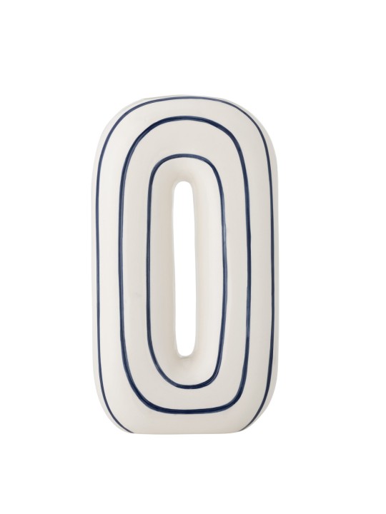 Bloomingville Mae Vase, Bleu, Céramique