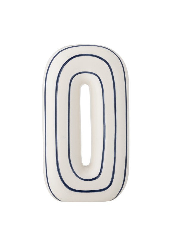 Bloomingville Mae Vase, Bleu, Céramique